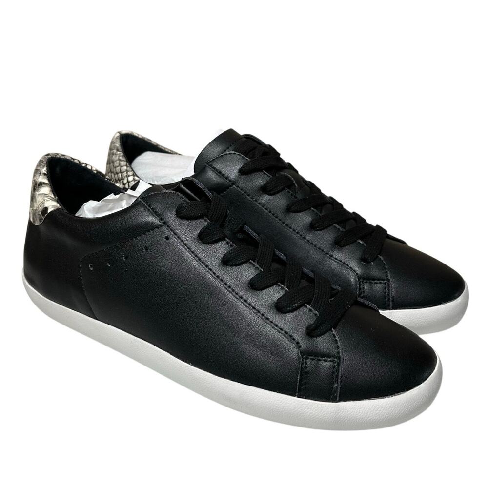 NEW Banana Republic Women's Black Snakeskin New Lace Up Sneakers Size 9 with Box